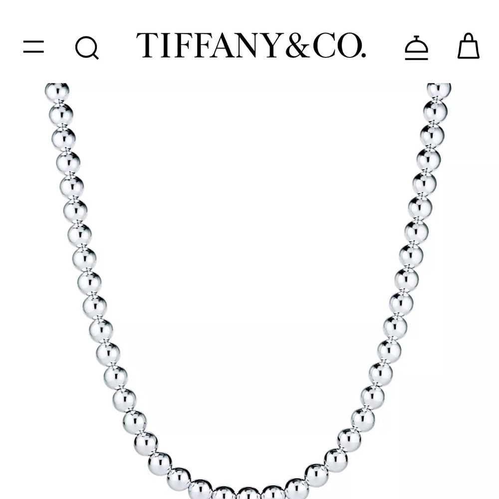 Tiffany & Co. Silver Bead Necklace